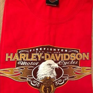 Harley Davidson firefighter T-shirt XL